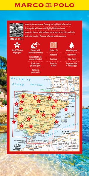 Produktbild: MARCO POLO Reisekarte Spanien, Portugal 1:1 Mio.