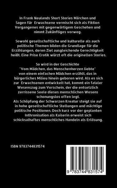 Produktbild: Frank Neuland M&auml;rchen und Sagen f&uuml;r Erwachsene Short Stories 1