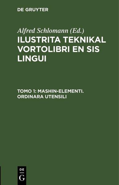 Produktbild: Mashin-elementi. Ordinara Utensili