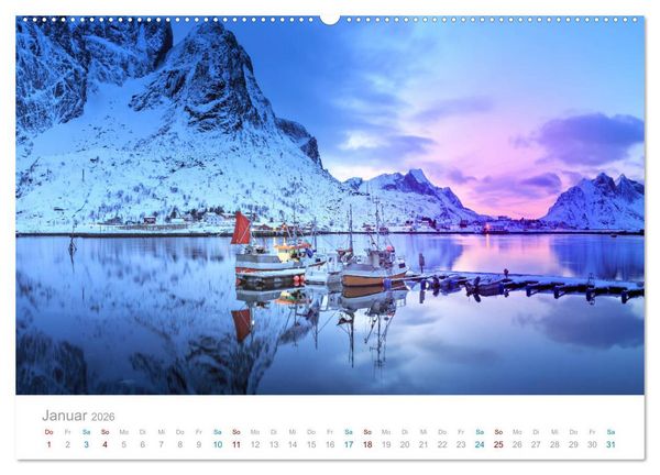 Produktbild: Norwegen - der hohe Norden (Wandkalender 2026 DIN A2 quer), CALVENDO Monatskalender