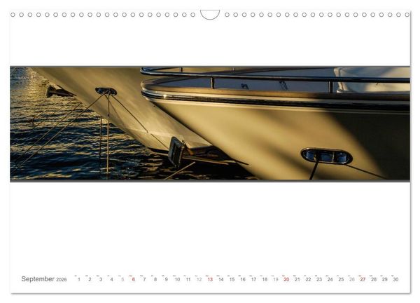 Produktbild: Emotionale Momente: Yachten - eleganter Luxus auf den Weltmeeren (Wandkalender 2026 DIN A3 quer), CALVENDO Monatskalender