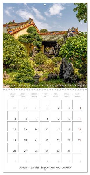 Produktbild: Hue Vietnam&acute;s old imperial city (Wall Calendar 2026 12 &times; 12 Inch) CALVENDO 12 Month Wall Calendar