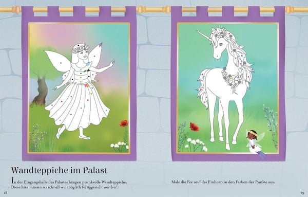 Produktbild: Mein glitzerndes Anziehpuppen-Mitmachbuch: Magischer Feenball