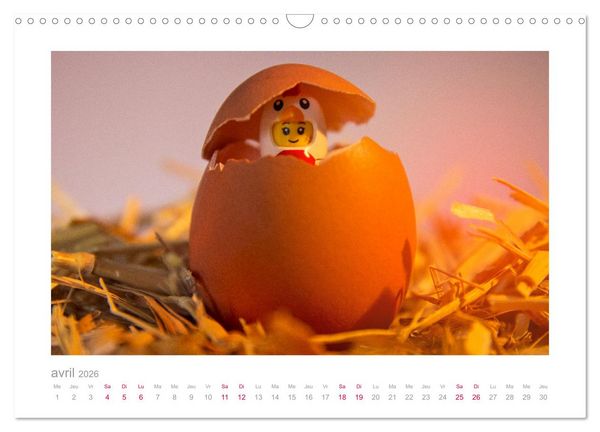 Produktbild: La vie secr&egrave;te des figurines (Calendrier mural 2026 DIN A3 vertical), CALVENDO calendrier mensuel