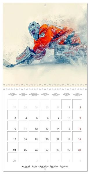 Produktbild: THE SPIRIT OF ICE HOCKEY (Wall Calendar 2026 12 &times; 12 Inch) CALVENDO 12 Month Wall Calendar