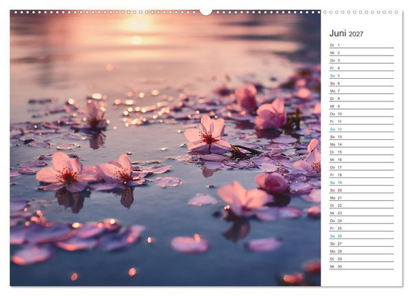 Produktbild: Japanische Kirschbl&uuml;te (hochwertiger Premium Wandkalender 2027 DIN A2 quer), Kunstdruck in Hochglanz