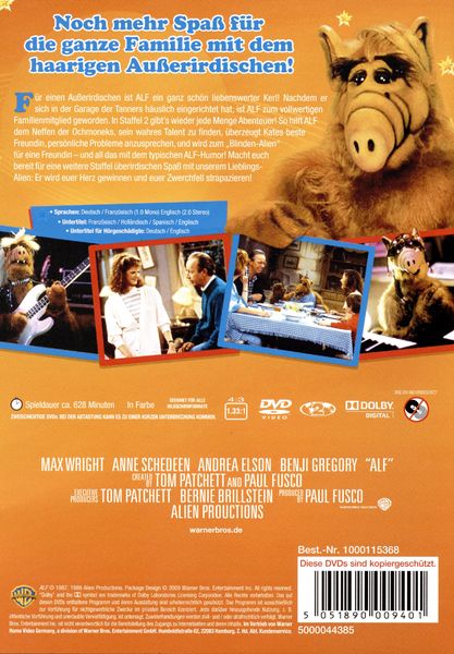 Produktbild: Alf - Staffel 2 [4 DVDs]