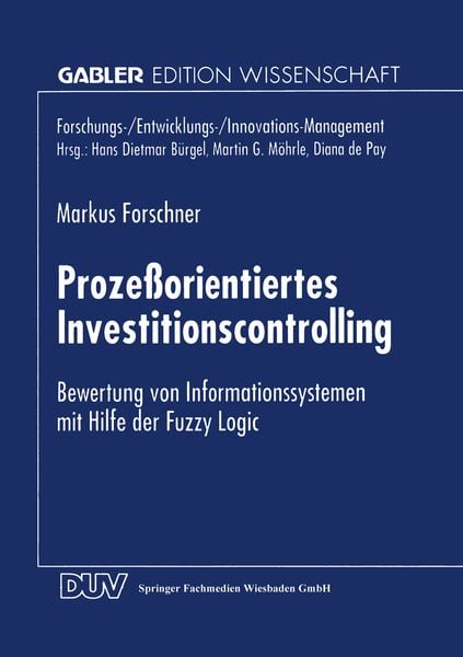 Produktbild: Proze&szlig;orientiertes Investitionscontrolling
