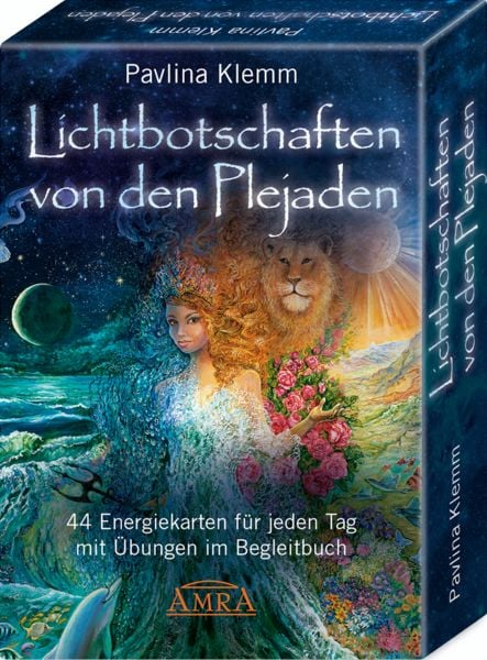 Produktbild: LICHTBOTSCHAFTEN VON DEN PLEJADEN &ndash; DAS KARTENSET: 44 Energiekarten f&uuml;r jeden Tag mit &Uuml;bungen im Begleitbuch