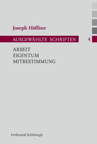 Produktbild: Arbeit - Eigentum - Mitbestimmung