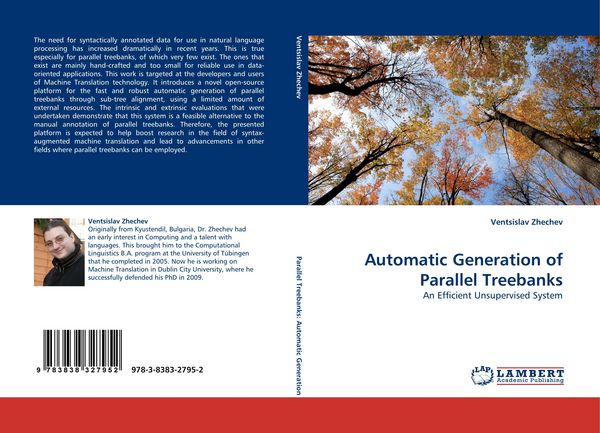 Produktbild: Automatic Generation of Parallel Treebanks