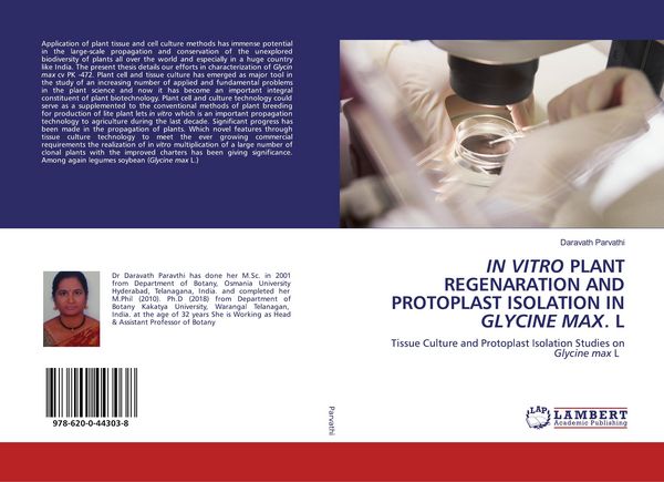 Produktbild: In Vitro Plant Regenaration and Protoplast Isolation in Glycine Max. L