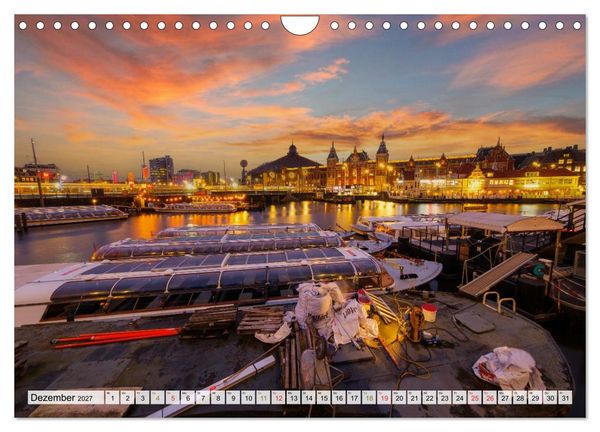Produktbild: Ein Blick auf Amsterdam in Farbe (Wandkalender 2027 DIN A4 quer), CALVENDO Monatskalender