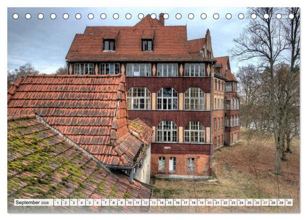 Produktbild: Heilst&auml;tten - verlassen und vergessen (Tischkalender 2026 DIN A5 quer), CALVENDO Monatskalender