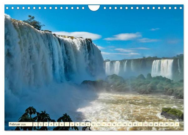 Produktbild: Iguazu Wasserf&auml;lle - S&uuml;damerika (Wandkalender 2026 DIN A4 quer), CALVENDO Monatskalender
