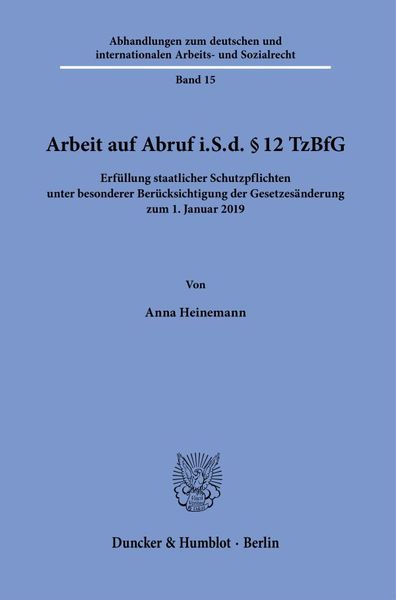 Arbeit auf Abruf i.S.d. § 12 TzBfG.