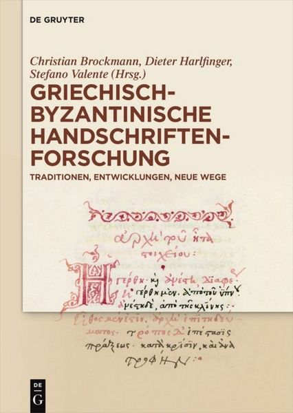 Produktbild: Griechisch-byzantinische Handschriftenforschung