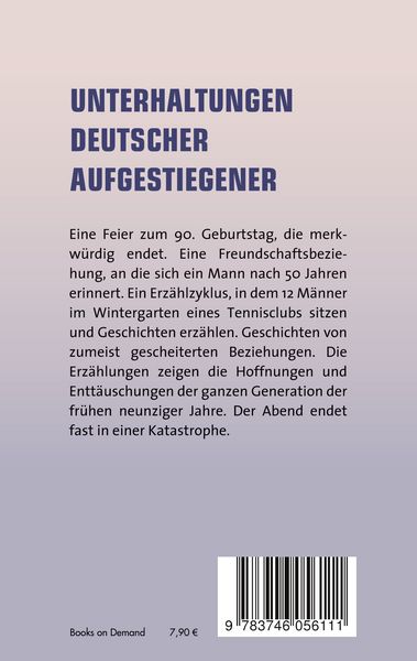 Produktbild: Unterhaltungen deutscher Aufgestiegener