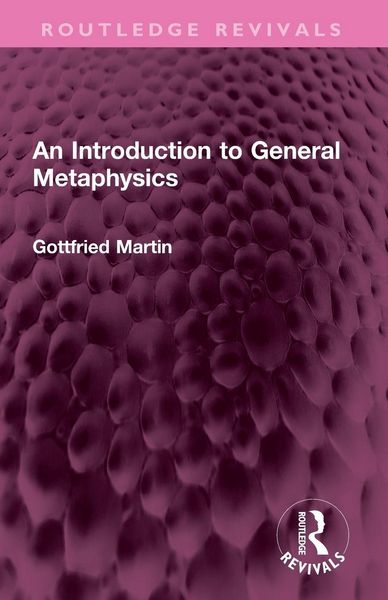 Produktbild: An Introduction to General Metaphysics