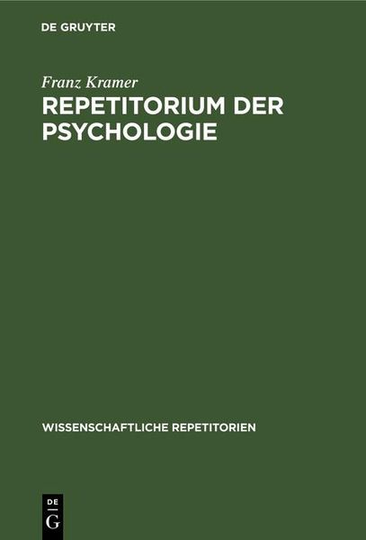 Produktbild: Repetitorium der Psychologie