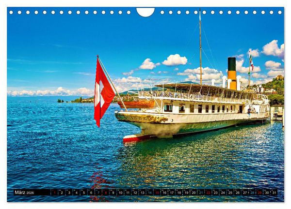 Produktbild: Montreux - ein Juwel am Ufer des Genfersees (Wandkalender 2026 DIN A4 quer), CALVENDO Monatskalender