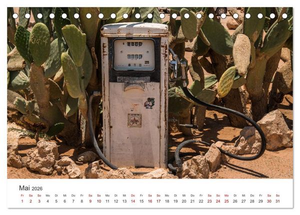 Produktbild: Solitaire Alte verlassene Autos in der namibischen W&uuml;ste (Tischkalender 2026 DIN A5 quer), CALVENDO Monatskalender