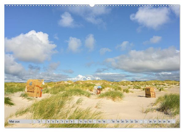 Produktbild: Wundersch&ouml;ne Nordsee - Faszinierende K&uuml;stenlandschaften (hochwertiger Premium Wandkalender 2026 DIN A2 quer), Kunstdruck in Hochglanz