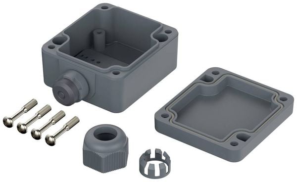Produktbild: Bopla POLYMAS PK 101-111 38101100.MT1 Universal-Geh&auml;use 58 x 64 x 34 Polyamid Silber-Grau (RAL 7001) 1 St.