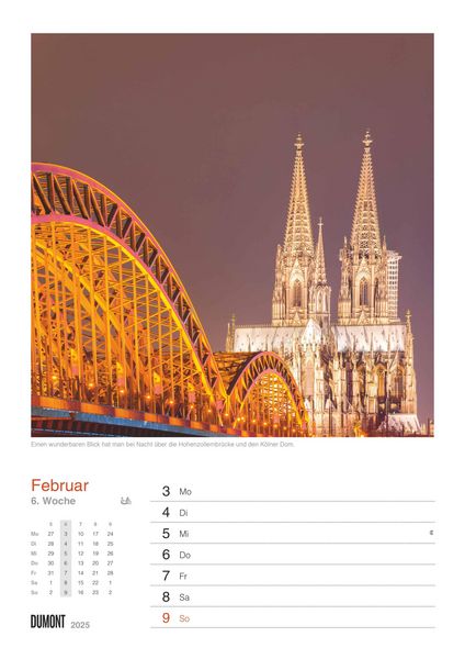 Produktbild: In Deutschland unterwegs Wochenkalender 2026 - Wandkalender - Format 21,0 x 29,7 cm