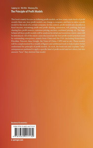 Produktbild: The Principle of Profit Models