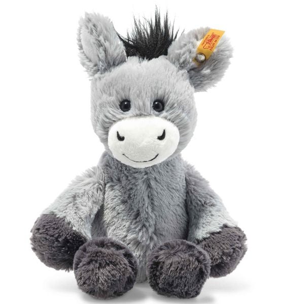 Steiff 073922 - Dinkie Esel, grau, Plüsch, 20 cm