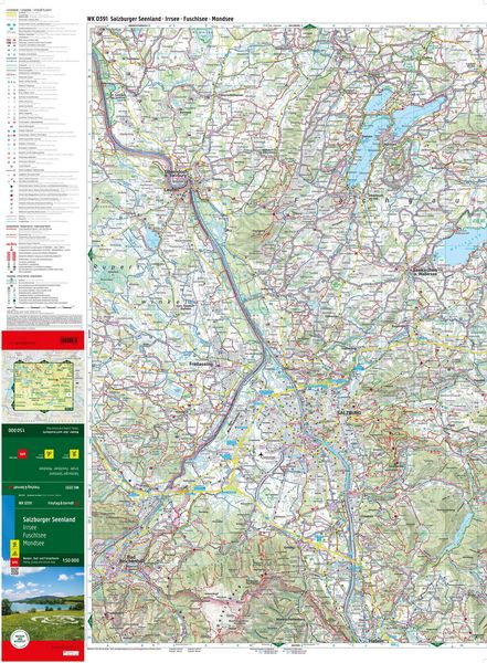 Produktbild: freytag & berndt Wanderkarte WK 0391 Salzburger Seenland, Irrsee - Fuschlsee - Mondsee 1:50.000