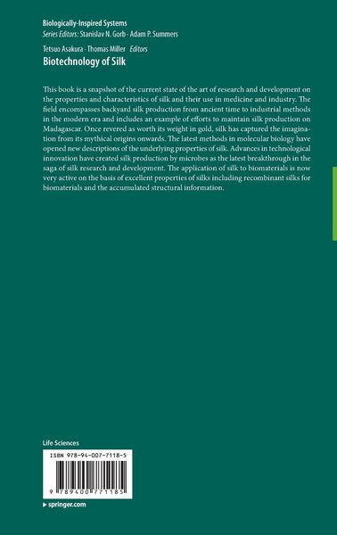 Produktbild: Biotechnology of Silk