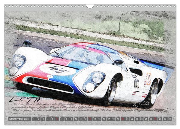 Produktbild: Rennsport am Limit (Wandkalender 2026 DIN A3 quer), CALVENDO Monatskalender