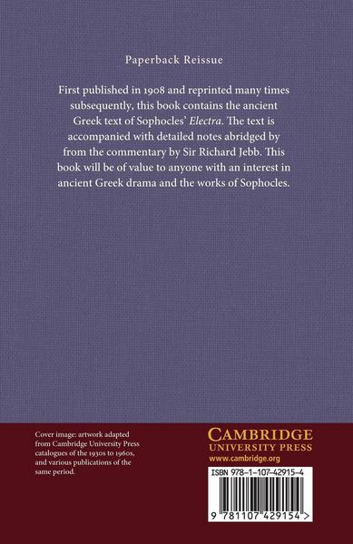 Produktbild: The Electra of Sophocles