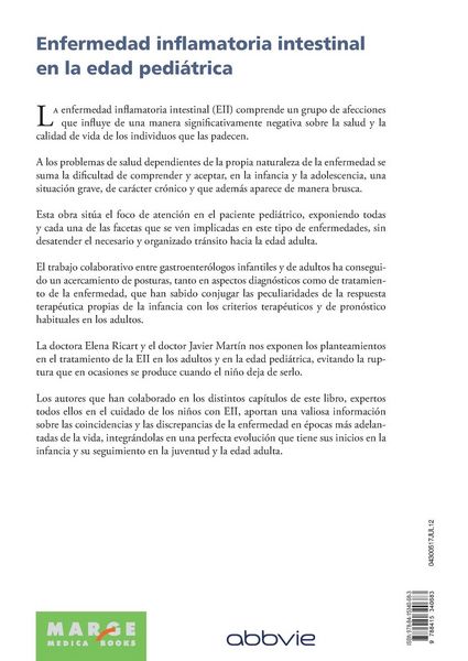 Produktbild: Enfermedad inflamatoria intestinal en la edad pedi&aacute;trica