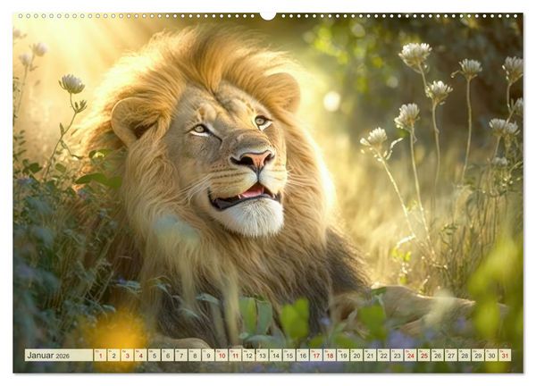 Produktbild: Im Paradies der Tiere (hochwertiger Premium Wandkalender 2026 DIN A2 quer), Kunstdruck in Hochglanz
