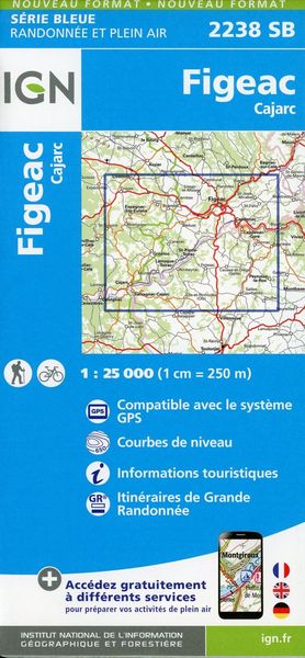 Produktbild: Figeac.Cajarc 1:25 000