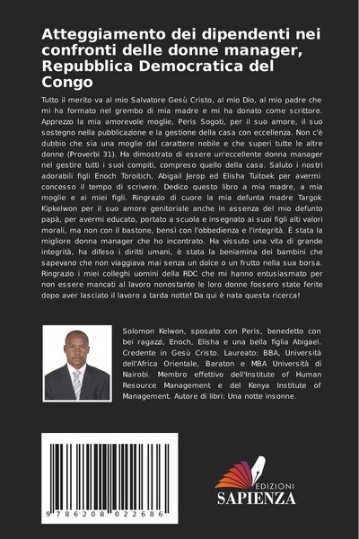 Produktbild: Atteggiamento dei dipendenti nei confronti delle donne manager, Repubblica Democratica del Congo