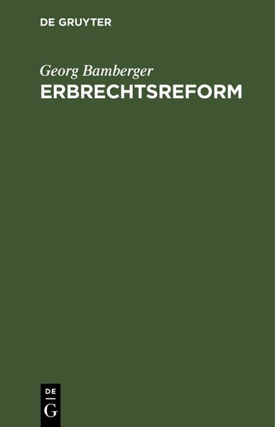 Produktbild: Erbrechtsreform
