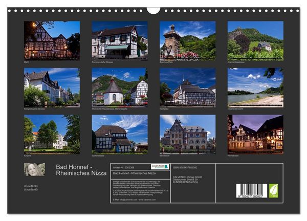 Produktbild: Bad Honnef - Rheinisches Nizza (Wandkalender 2026 DIN A3 quer), CALVENDO Monatskalender