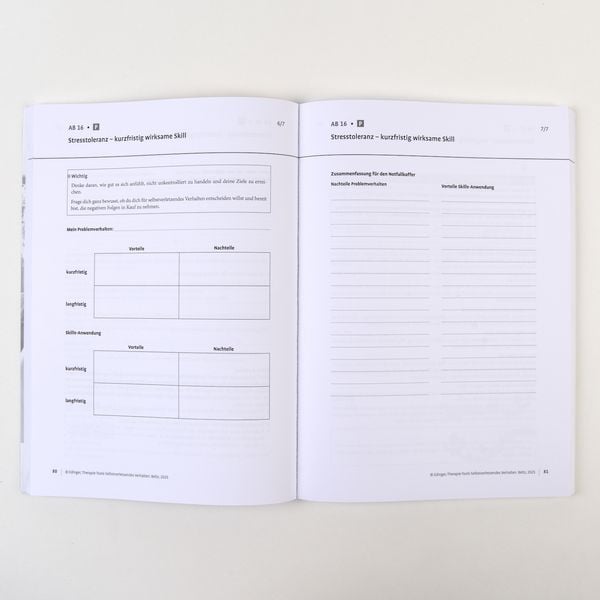 Produktbild: Therapie-Tools Selbstverletzendes Verhalten