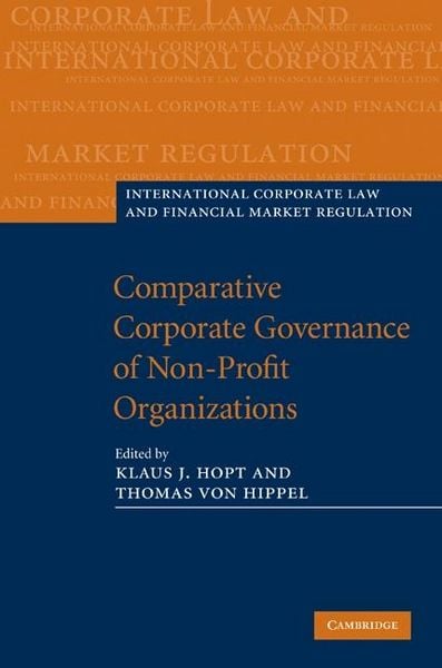 Produktbild: Comparative Corporate Governance of Non-Profit Organizations