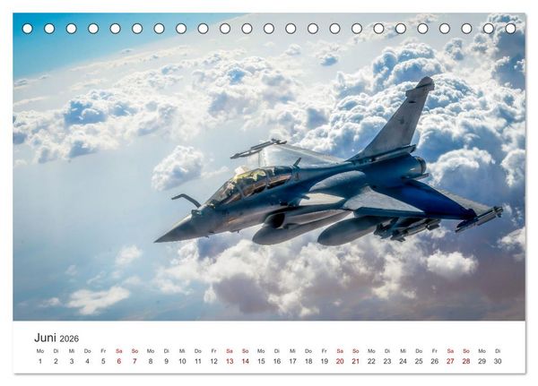 Produktbild: Kampfjets - D&uuml;senj&auml;ger-Kalender (Tischkalender 2026 DIN A5 quer), CALVENDO Monatskalender