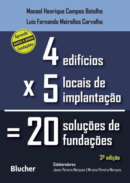 Produktbild: 4 edif&iacute;cios, 5 locais de implanta&ccedil;&atilde;o, 20 solu&ccedil;&otilde;es de funda&ccedil;&otilde;es