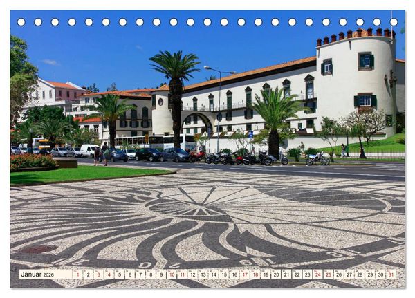 Produktbild: Funchal - Die Hauptstadt von Madeira (Tischkalender 2026 DIN A5 quer), CALVENDO Monatskalender