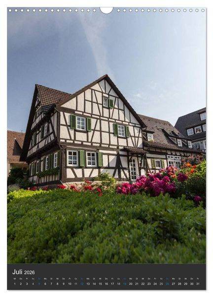 Produktbild: Str&uuml;mpfelbach - Fachwerkh&auml;user (Wandkalender 2026 DIN A3 hoch), CALVENDO Monatskalender
