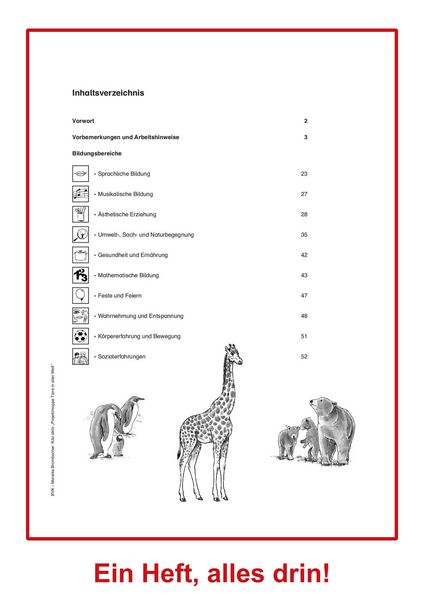 Produktbild: Kita aktiv Projektmappe Tiere in aller Welt
