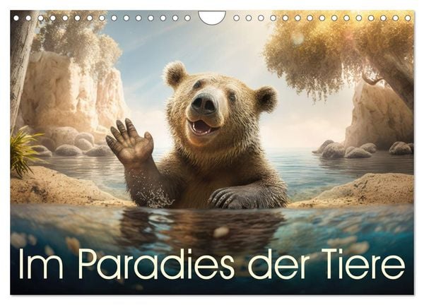 Im Paradies der Tiere (Wandkalender 2025 DIN A4 quer), CALVENDO Monatskalender