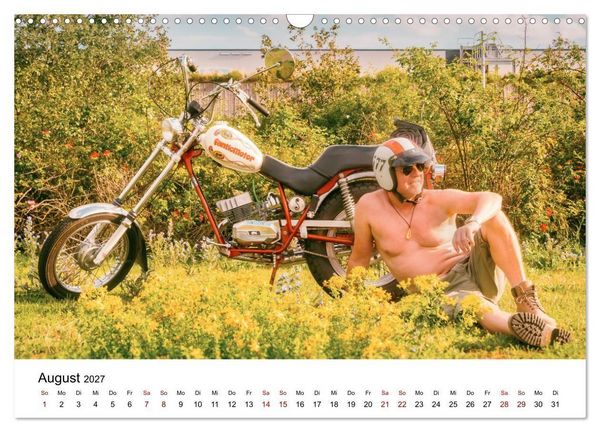 Produktbild: Echte M&auml;nner, coole Mopeds (Wandkalender 2027 DIN A3 quer), CALVENDO Monatskalender